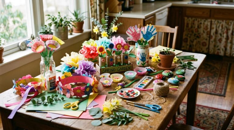These Spring Flower Crafts for Kids Make Me Miss Being Little